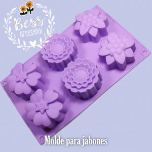 Bess Artesanal - Molde para jabón de flores