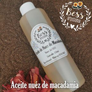 Bess Artesanal - Aceite de nuez de macadamia