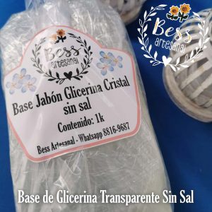 Bess Artesanal - Base de glicerina transparente sin sal