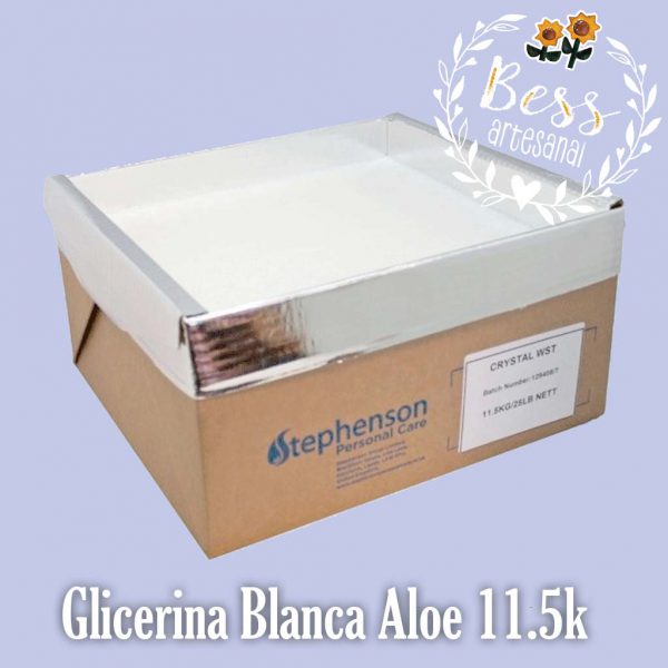 Bess Artesanal - Glicerina Stephenson Blanca Aloe Blanca 11.5k