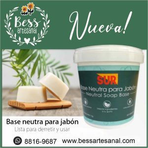 Bess Artesanal - Base para jabón Sur