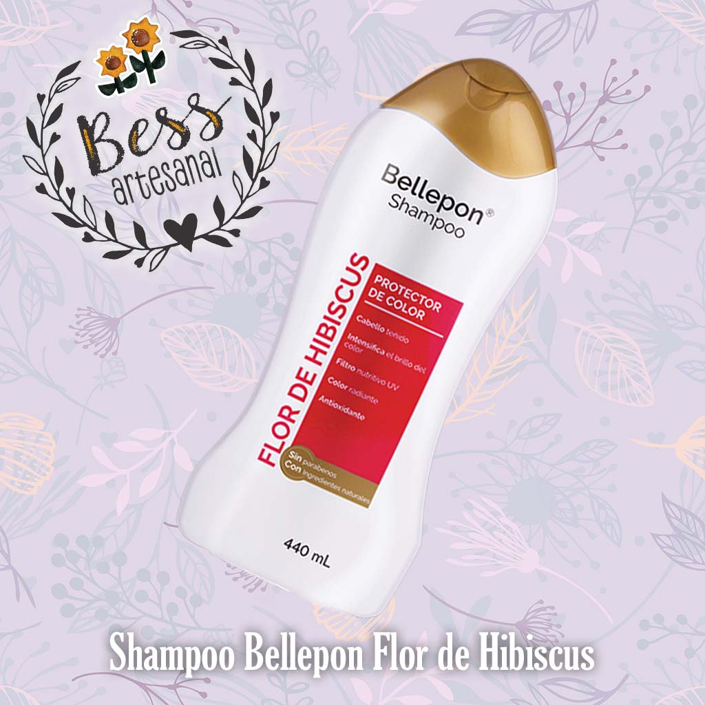 Bess Artesanal - Shampoo Bellepon Flor de Hibiscus - Protector de color