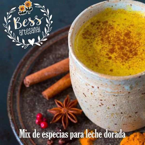 Bess Artesanal - Mix de especias para leche dorada